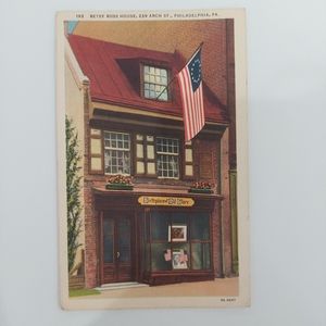 Vintage postcard 1936 Betsy Ross House 239 Arch St., Philadelphia, PA